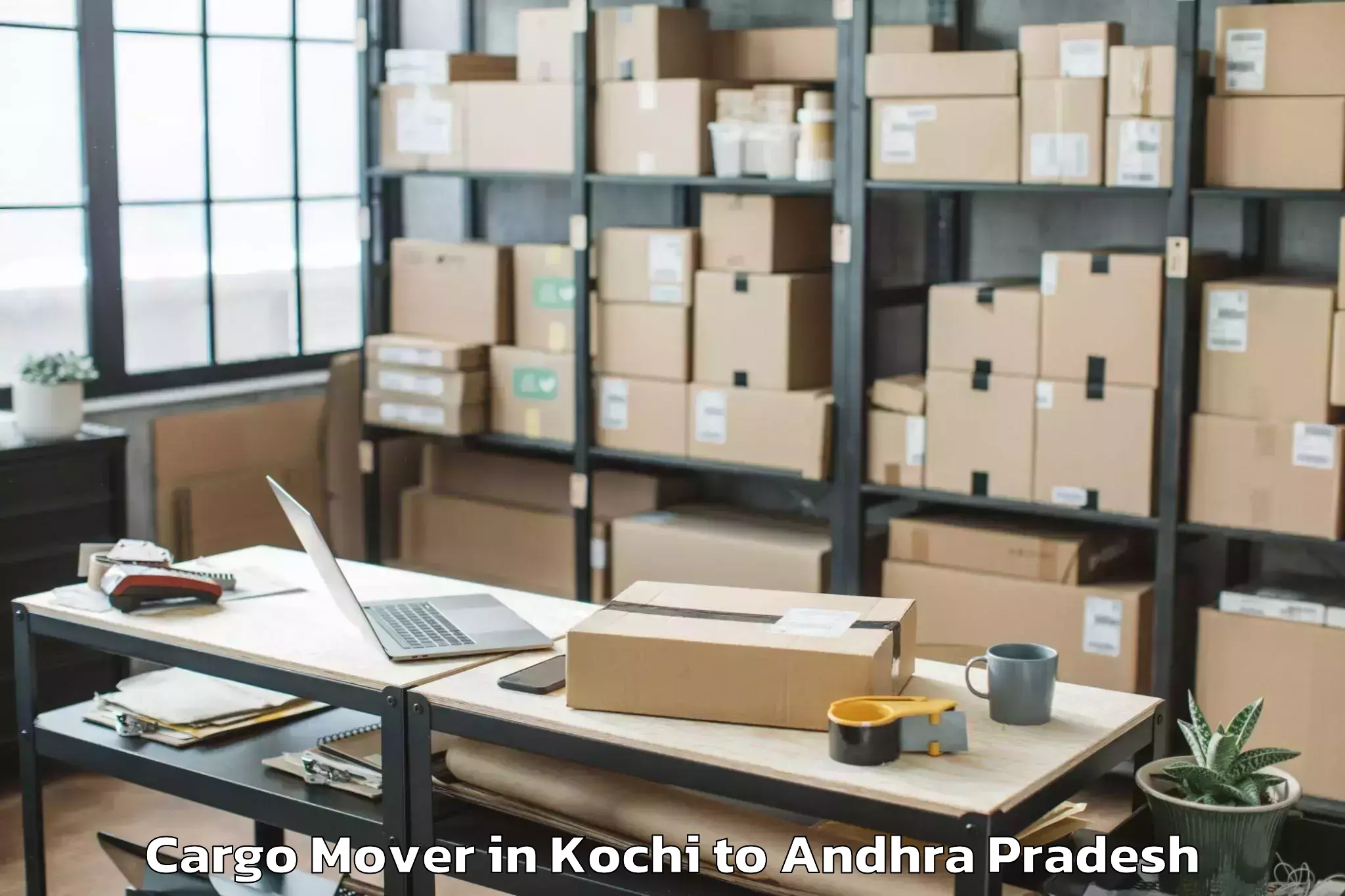 Reliable Kochi to Ongole Cargo Mover